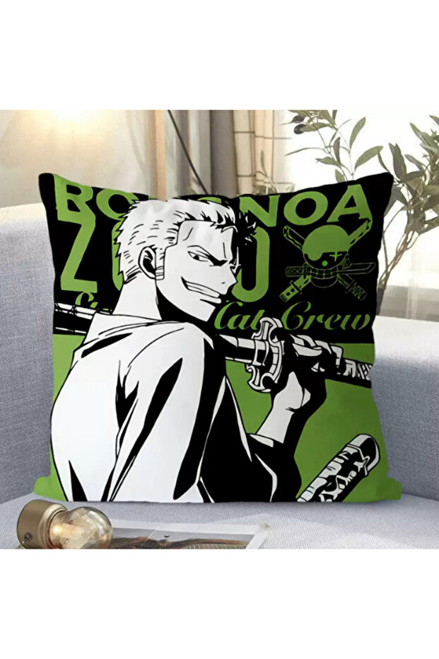 Japanese Anime Style Cushion Throw Pillow – Soft Square Decorative Pillow for Sofa & Bedroom 40 × 40 cm