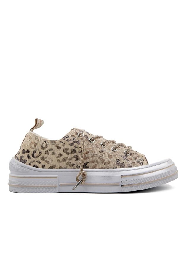 26Y281-3 Beige Women's Sneakers