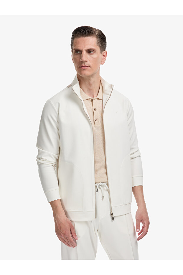 سترة رياضية من النوع Regular Fit بلون إكرو 50320609-VR019