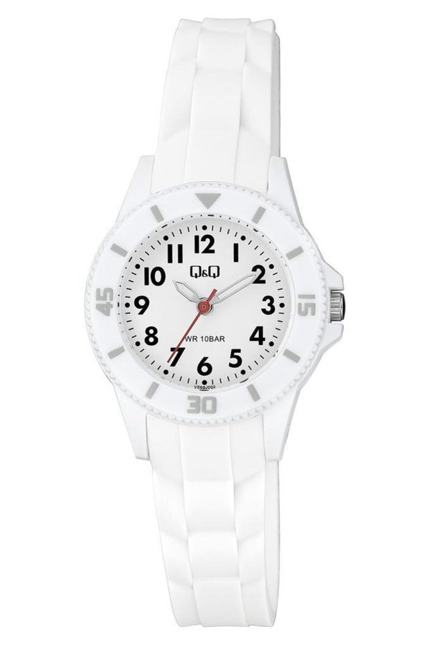 Vs66J002Y 3-9 Years Old White Color 10 Atm Waterproof Children's Wristwatch