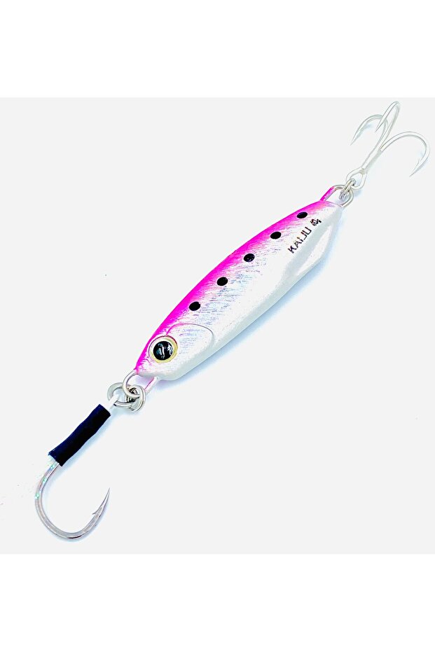 Silver pink Kaiju Jig - 20G Weights, Extra Sharp Bkk Hook, 10 Mesmerizing Colors