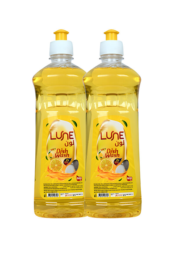 Lemon Dish Wash Liquid Combo Pack 500ml x 2 | Powerful Grease Cleaner