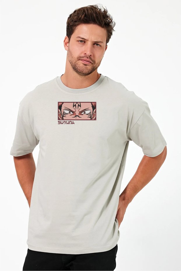 Jujutsu Kaisen Ryomen Sukuna Embroidered 100% Cotton Premium T-Shirt