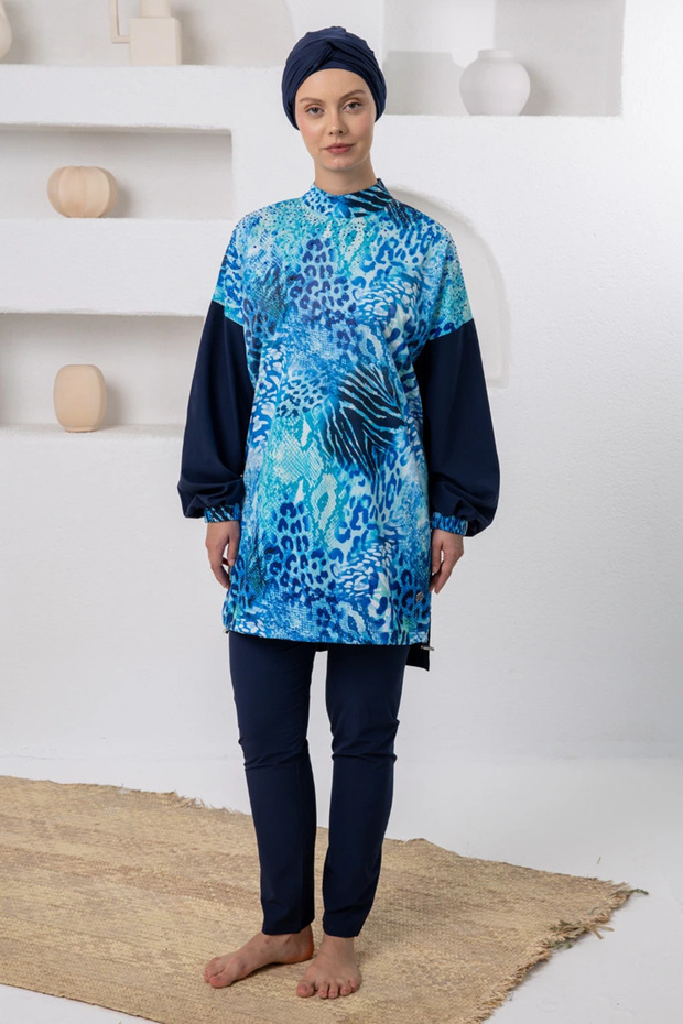 261201 Women's Long Sleeve Hijab Swimsuit