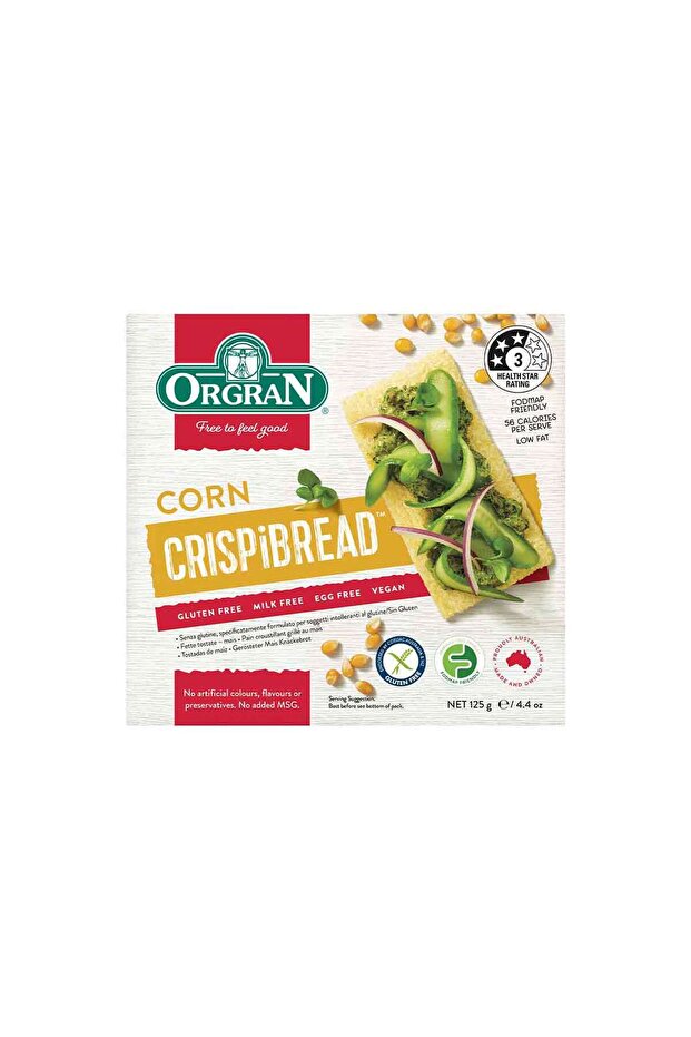 TOASTED CORN CRISPIBREAD 125G