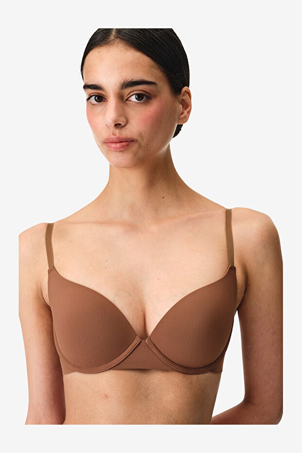 Women Liny Brown Lifting Wired Bra