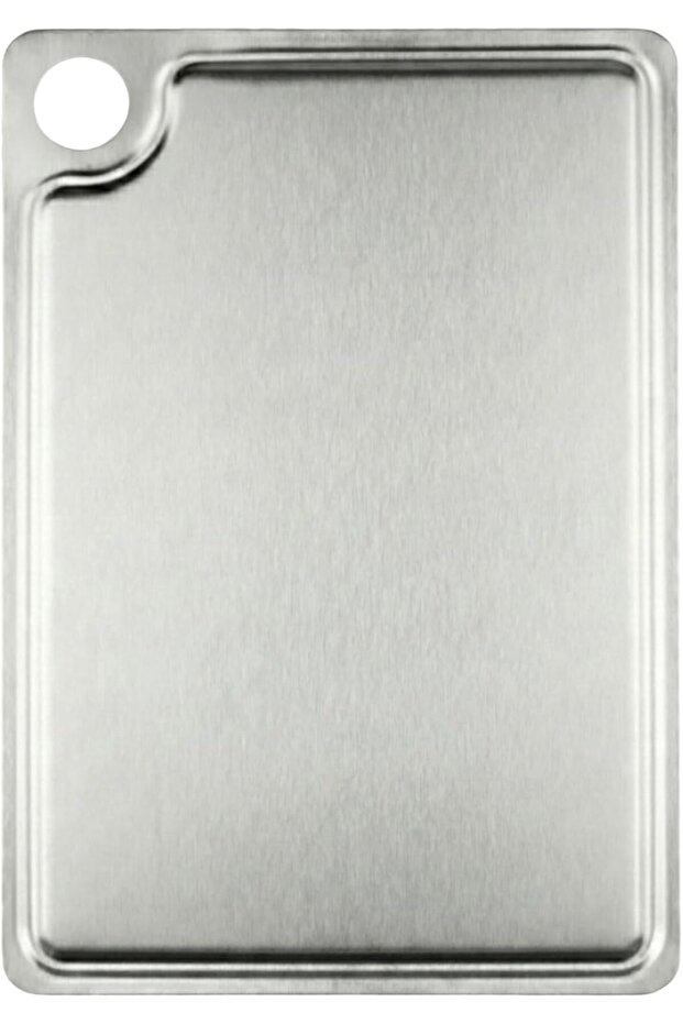 Avenika Store Stainless Steel Cutting Board, 304 Steel, Surface, Non-Slip Base System