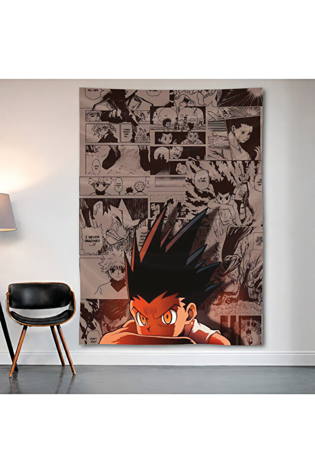 Dragon Ball Manga Panel Wall Covering Wall Tapestry First Quality Satin Fabric Poster
