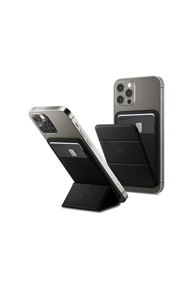 Wallet with Stand for Mag-Safe, Magnetic Card Holder with Kickstand, Lightweight and Adjustable Tri-fold Wallet for iPhone