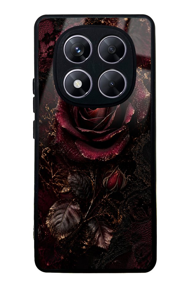 Xiaomi Redmi Note 14 Pro 5g Midnight Velvet Rose Design Glossy Phone Case