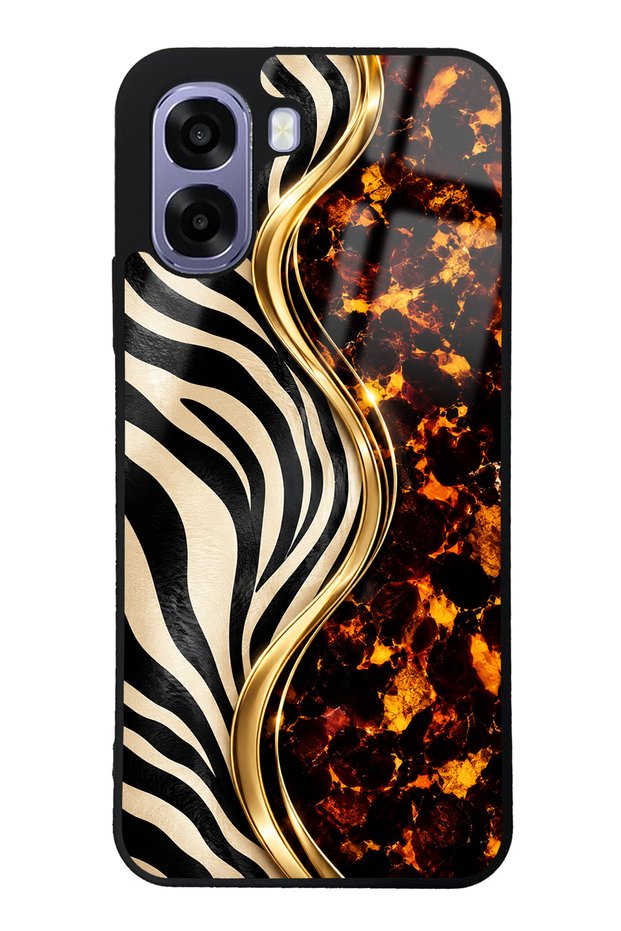 Oppo A6T Black Safari Design Glossy Phone Case