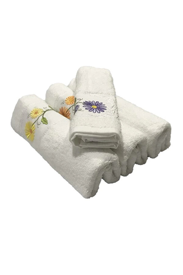 Bulteks embroidered pattern 2 hand towel 30x50