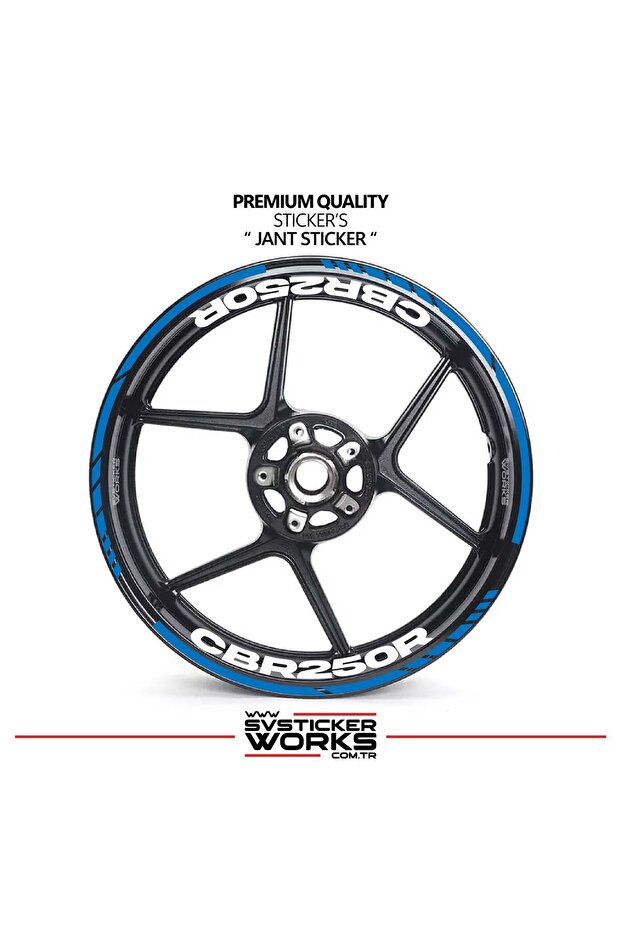 Honda cbr 250r wheel rim sticker inner outer cbr125r lettering decal model