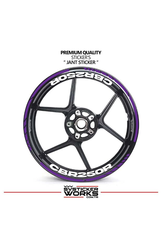 Honda cbr 250r wheel rim sticker inner outer cbr125r lettering decal model