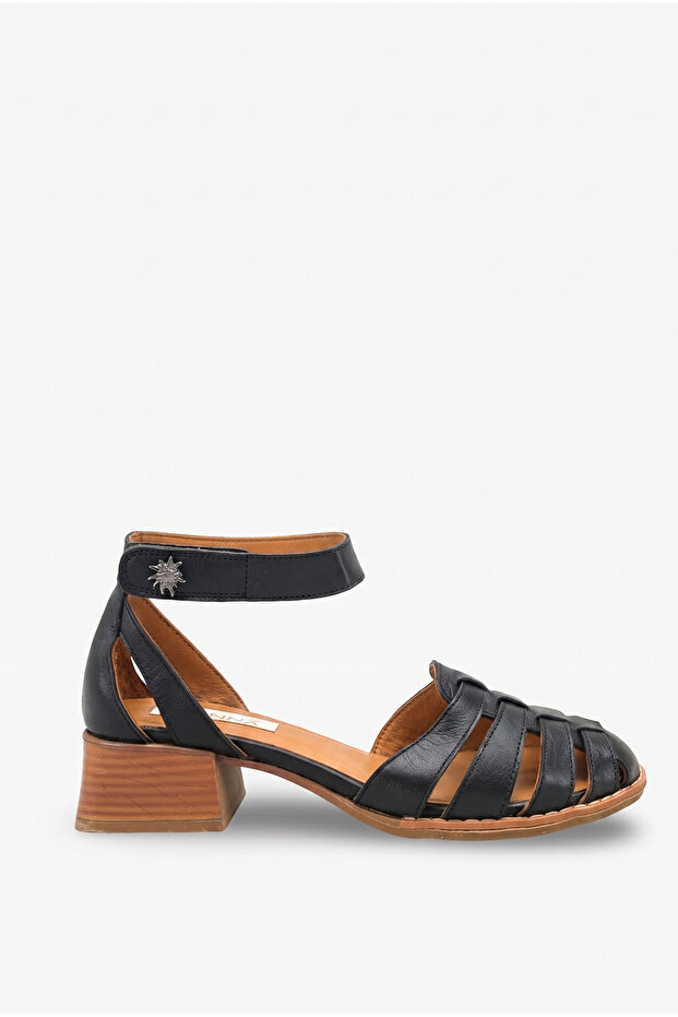 Ferlay Women's Genuine Leather Casual Shoes - Black