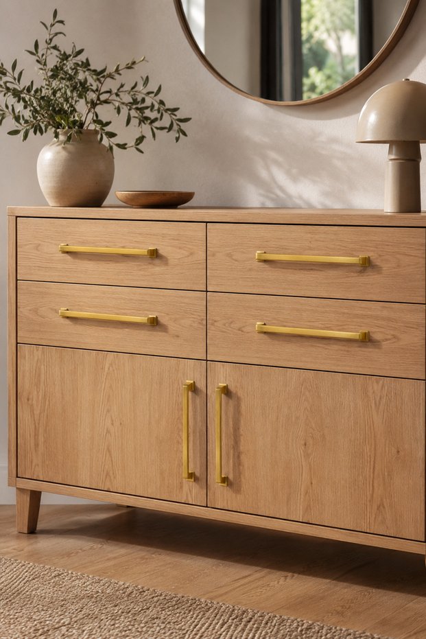 Kale Model Furniture Handle 224 mm – Antique Yellow