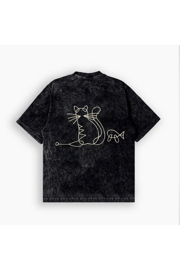 Unisex Colorful Oversize Printed T-Shirt Streetwear Comfortable Fit Daily Premium
