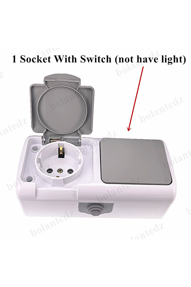 Type 4 Germany Socket Outlet European 2P+E IP54 Surface Type 2 Gang Schuko Waterproof Socket With Ea