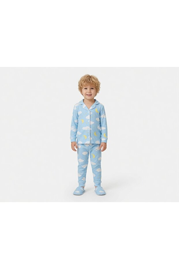 Boy's Slippers and Pajama Set, 100% Cotton, Comfortable