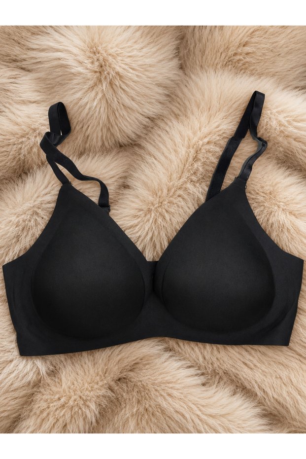 Laser Cut Wire-Free Half Support Bra