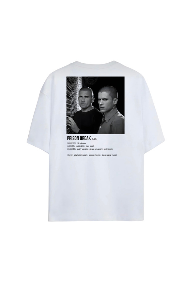 Prison Break Printed Oversize Unisex T-Shirt | Specially Designed High-Quality Printed T-Shirt