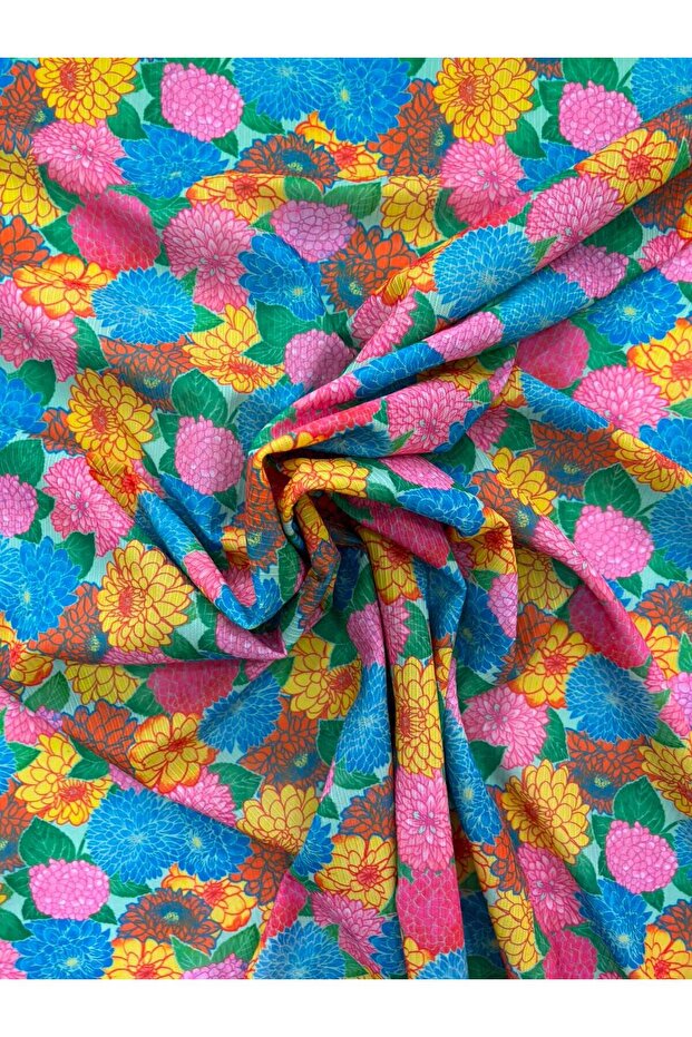 Fabric Floral Patterned Cotton Viscose Fabric Dress Fabric Blouse Fabric Pants Fabric Shalwar Fabric