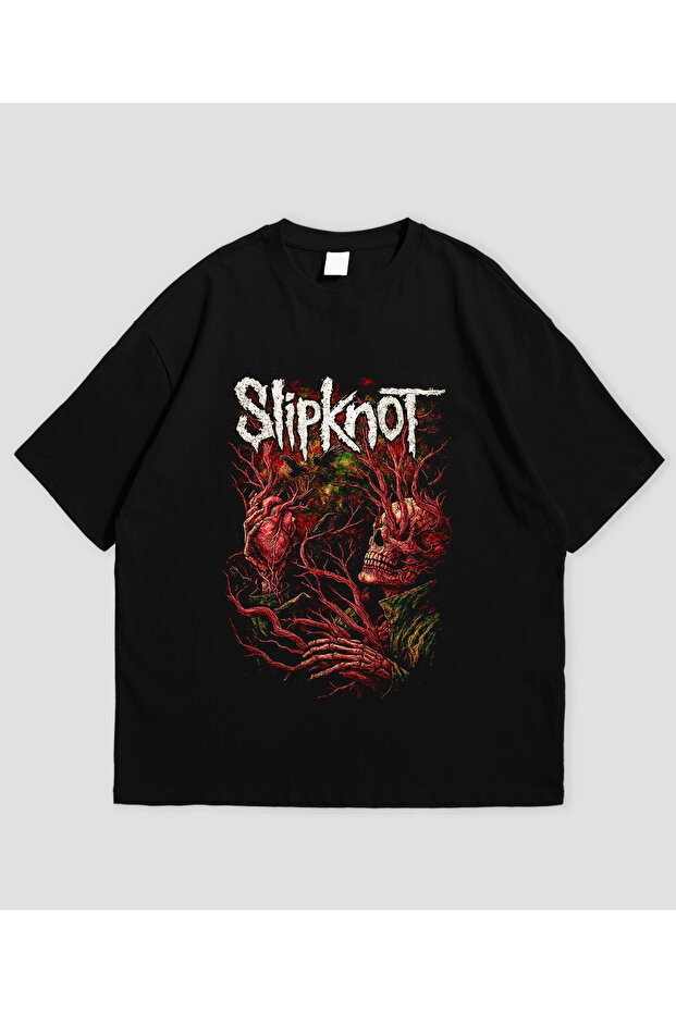 تي شيرت مطبوع عليه Slipknot للجنسين مقاس كبير