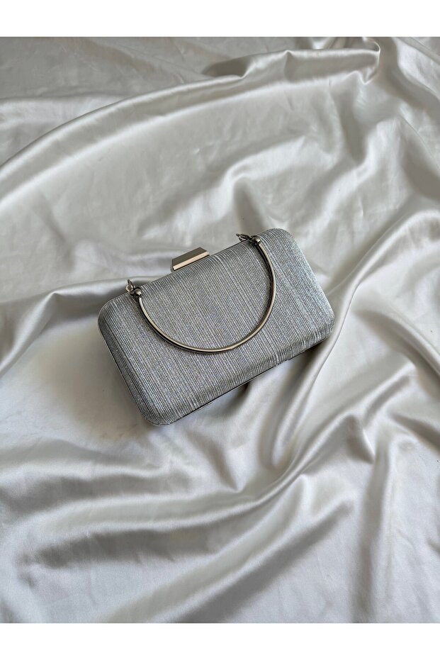 Lopez Model Wedding Engagement Evening Dress Bag Silver