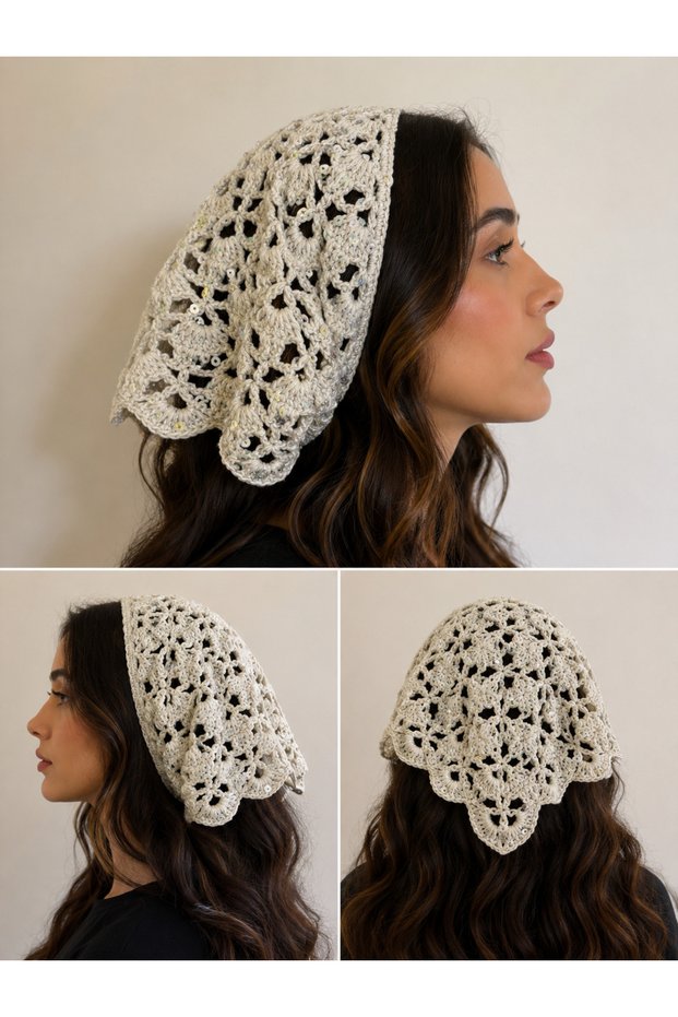 Women's Knitted Bandana Summer Bandana Beach Hair Accessory Hair Bandanas