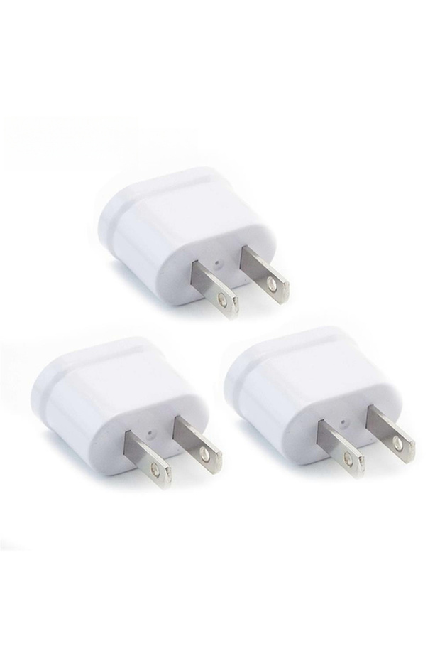 3PCS Universal Travel Adapter, US EU AU to US/JP Plug Adapter, All in One Power Outlet Converter for