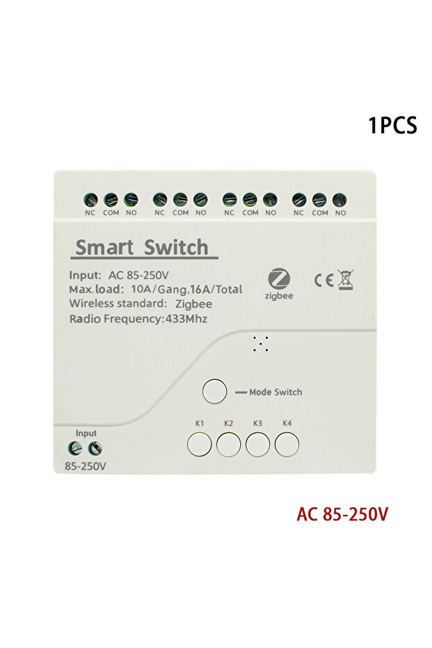 4CH 85-250V Zigbee 1 2 4CH Switch Relay Module Dc 12v 24v 220v Receiver Long Range Works with Tuya A