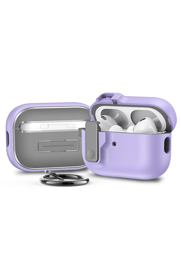 for Airpods 4 Purple For Airpods 4 3 Pro 2 1 Case Shockproof Cover Security Lock Protective Cover Fo