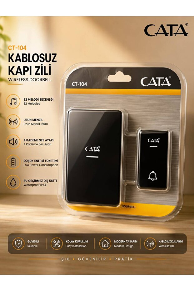 CT-104 KABLOSUZ KAPI ZİLİ
