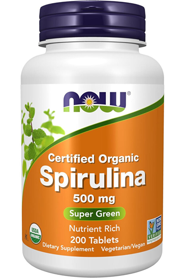 Organic Spirulina Super Green, 500mg, 200 Tablets