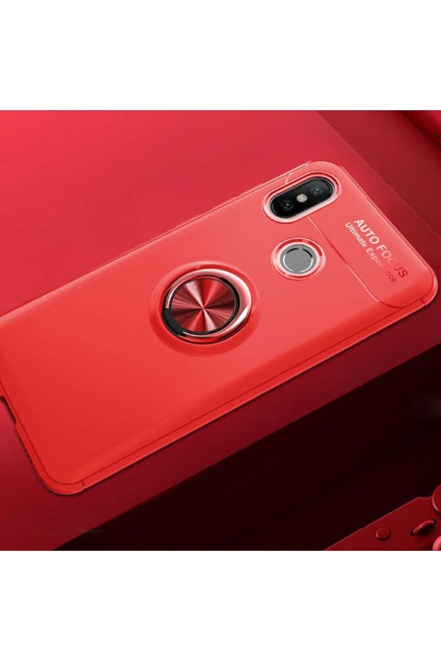 حافظة متوافقة مع غطاء سيليكون لهاتف Xiaomi Mi 6x مع حامل حلقي قابل للدوران
