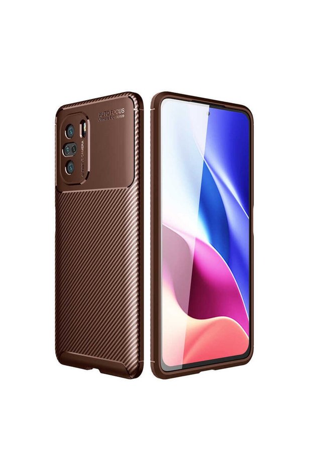 Case Carbon Design Cover for Xiaomi Poco F3 Mobile Phone