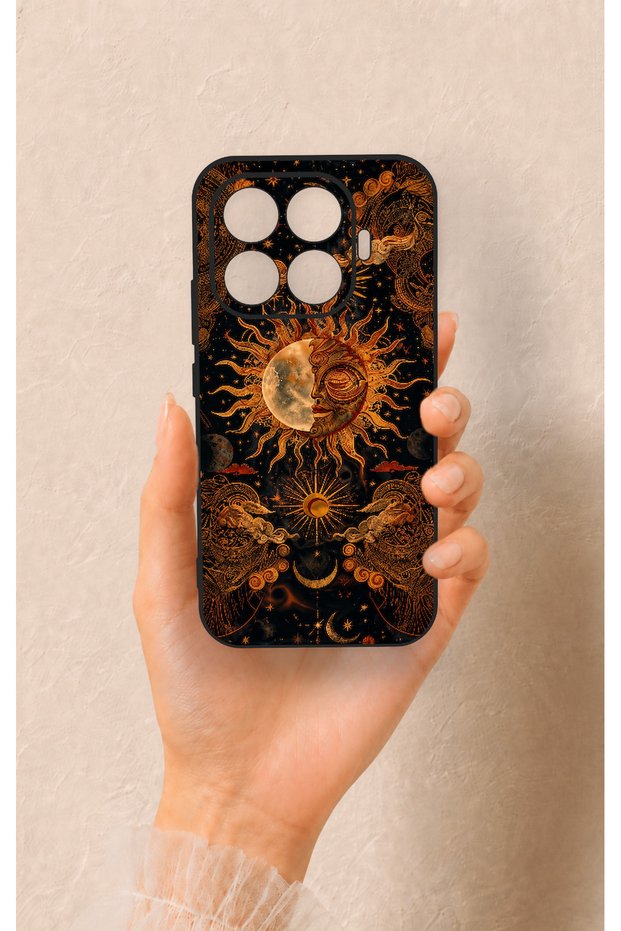 Xiaomi Mi 17t 5g Compatible Mystic Sun Pattern Silicone Case
