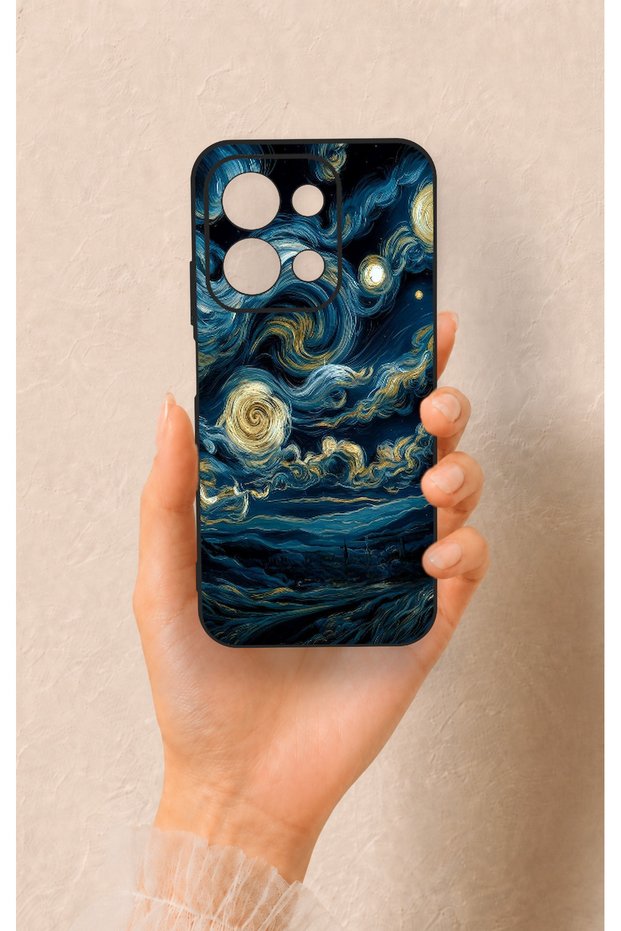 Redmi 15C 4g Compatible Starry Night Pattern Silicone Case