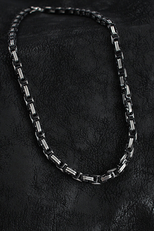 316L Steel King Chain Model Silver Color Men's Necklace