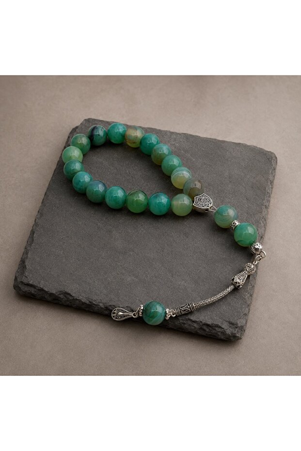 Agate Stone 17-Piece Efe Prayer Beads 12mm (62112)