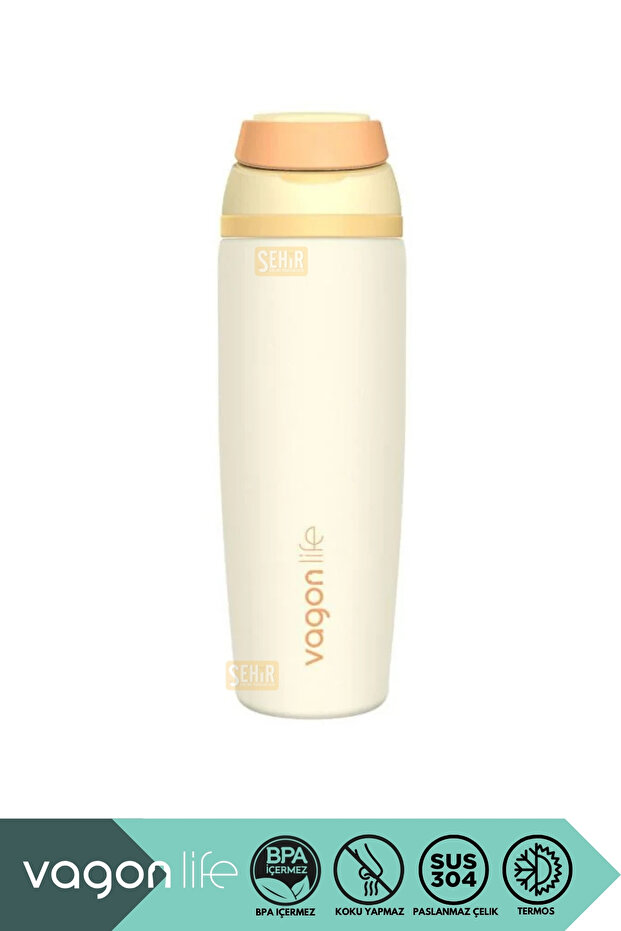 800ml New Collection Solid Color 6-Hour Hot/Cold Stainless Steel Thermos With/Without Straw and Handle