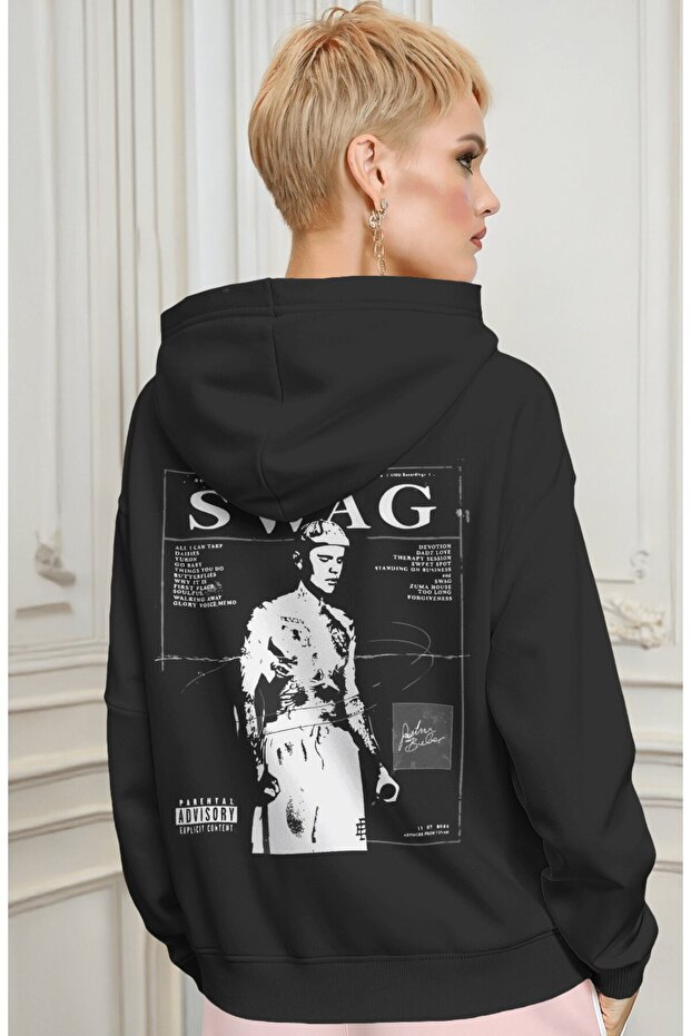 Justin Bieber Swag Singer Back Printed Unisex Oversize Premium Hoodie