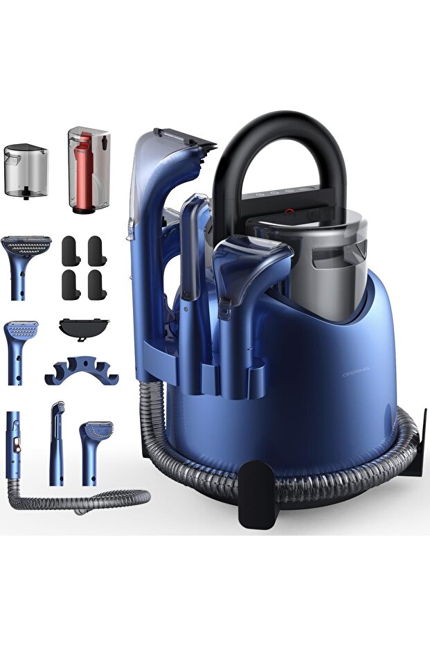 DX2508، مكنسة كهربائية ذكية متعددة الاستخدامات لتنظيف وغسل السجاد والأرائك والستائر، وإزالة البقع من المفروشات.
