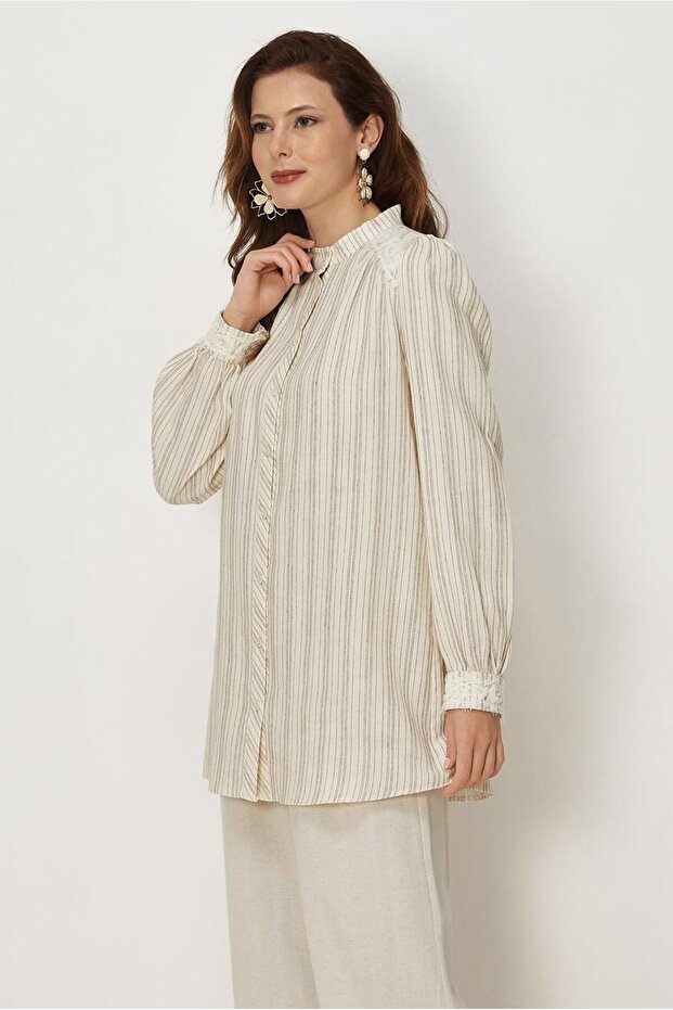 Striped Muslin Tunic 46735
