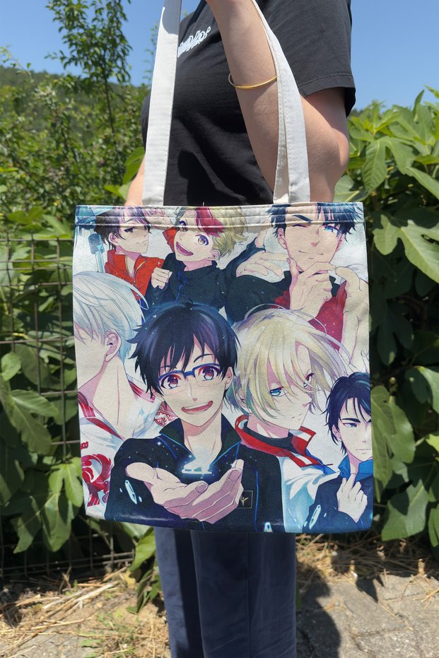 Yuri on Ice V4 Summer Winter Double-Sided Canvas Print Tote Bag Anime Bag