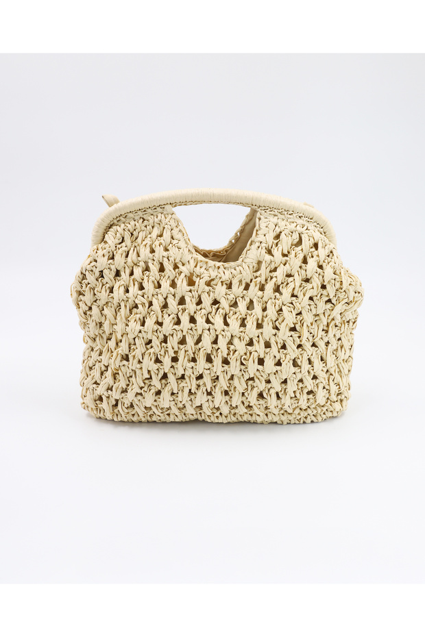 Women's Straw Handbag & Cross Chain Bag