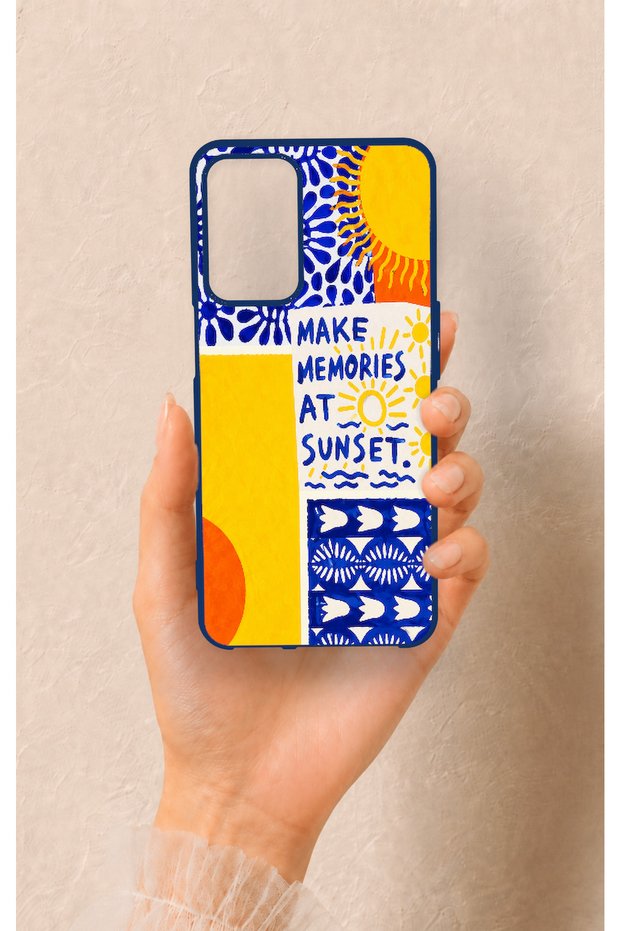Oppo A16 Compatible Sunset Patterned Silicone Case