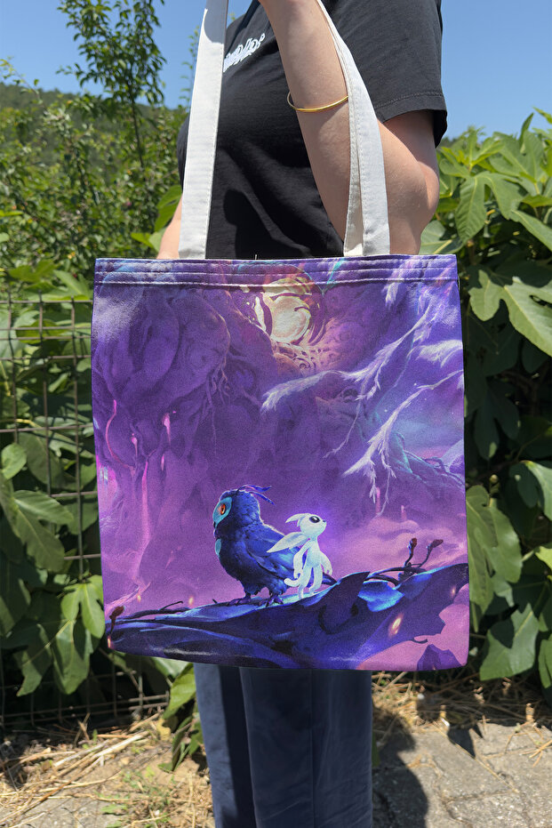 Ori and the Will of the Wisps V1 Double-Sided Canvas Print Tote Bag Computer Gaming Video Game