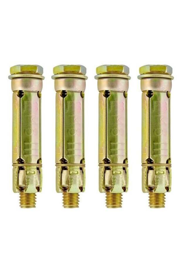 PACK OF 4, M8 Fix Bolt Wall Anchor Fastener | Heavy Duty Expansion Bolt for Concrete, Brick & Masonry | Zinc Coated Steel