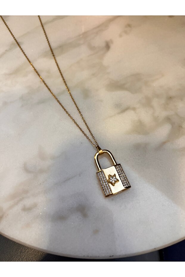 Lock Pendant Steel